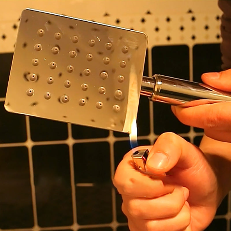 Sikunuo | Shower head Brass Square Rain Spray Pipe Handheld Shower Head