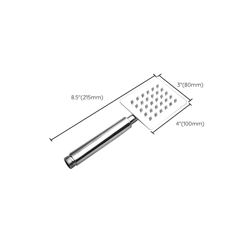 Sikunuo | Shower head Brass Square Rain Spray Pipe Handheld Shower Head
