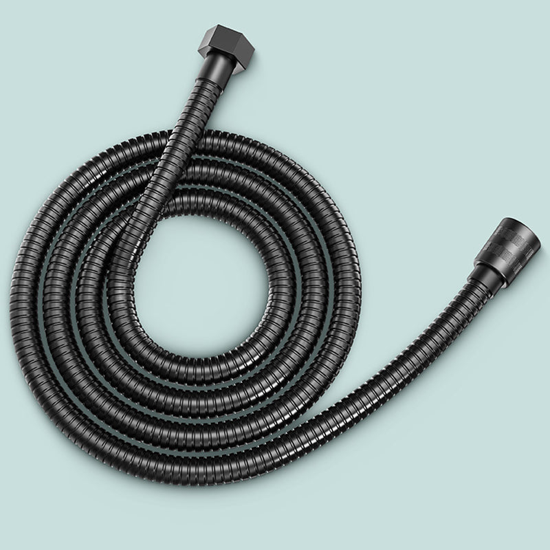 Sikunuo | Modern 6 Setting Shower Head Adjustable Spray Pattern Matt Black Round Shower Head