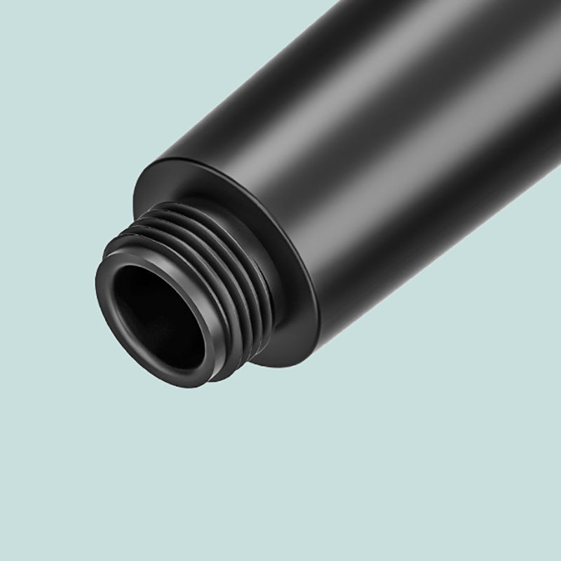 Sikunuo | Modern 6 Setting Shower Head Adjustable Spray Pattern Matt Black Round Shower Head