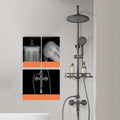 Sikunuo | Modern shower accessories push-button shower head wall-mounted shower combination