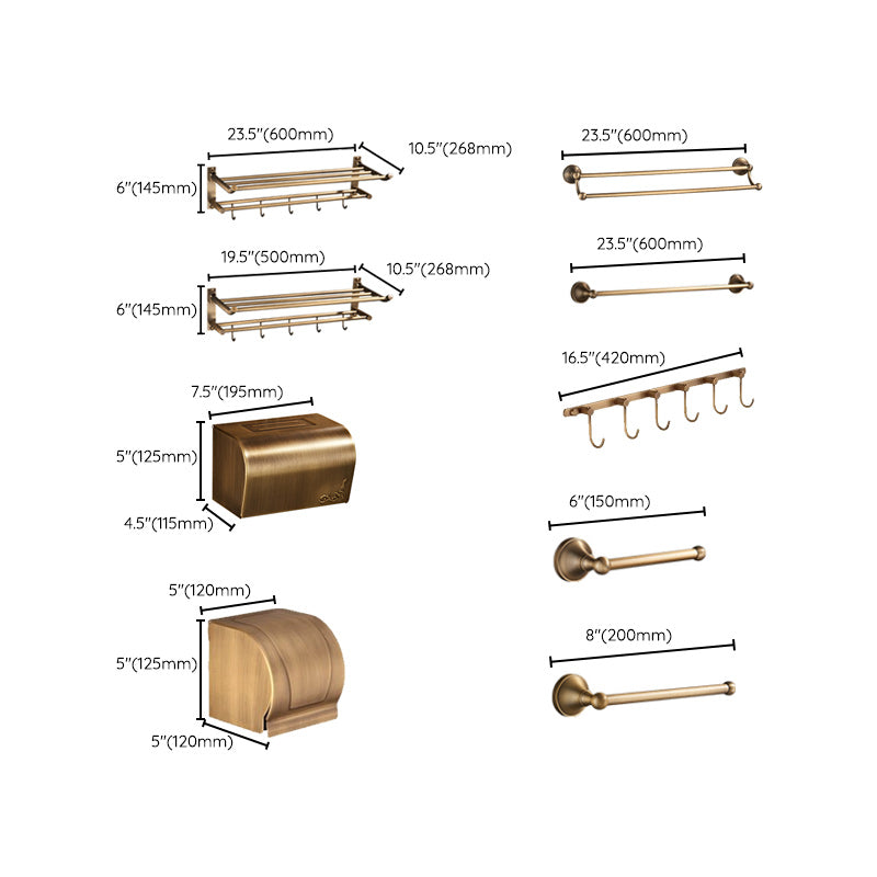 Sikunuo | Vintage Bronze Bathroom Set Traditional Bathroom Accessories as Individual Piece or as Set