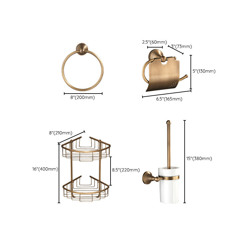 Sikunuo | Vintage Bronze Bathroom Set Traditional Bathroom Accessories as Individual Piece or as Set