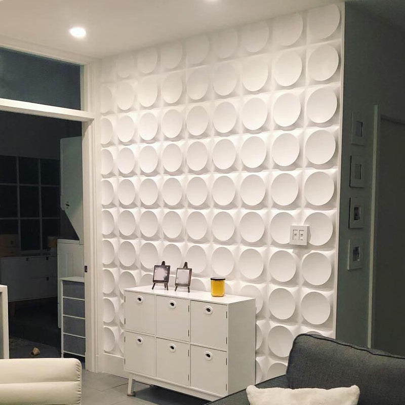 Sikunuo | Modern Style PVC Wall Panel Living Room Peel and Stick Wall Covering 3D Wall Covering