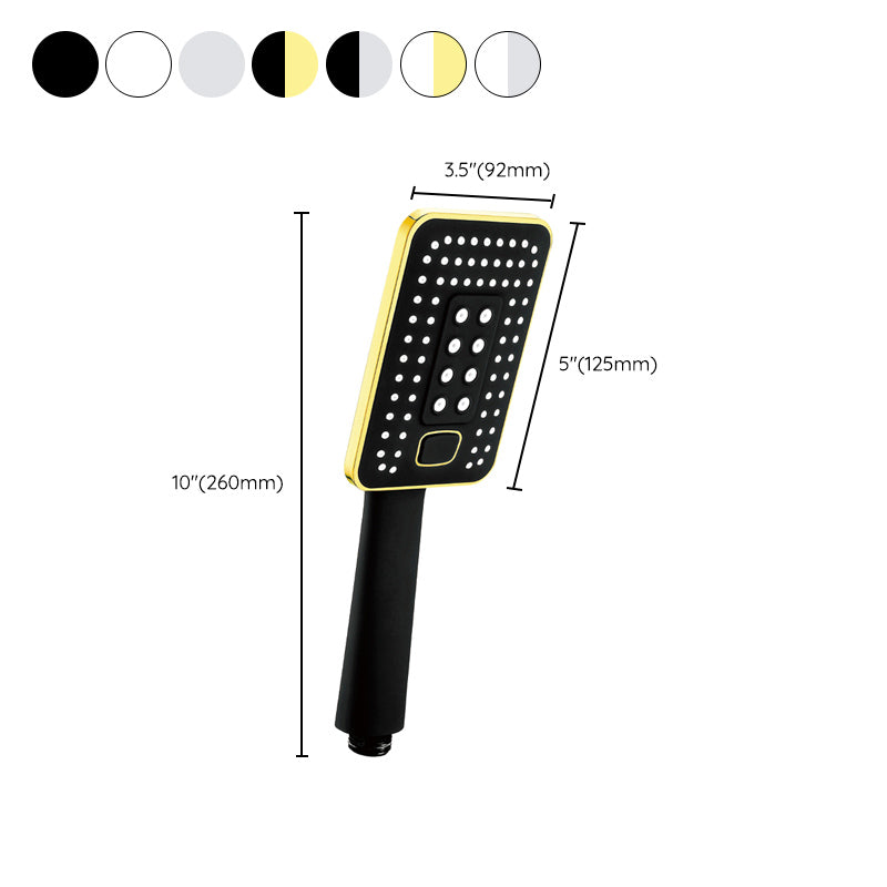Sikunuo | Contemporary Metal Handheld Shower Head Square 3 Settings Spray Head