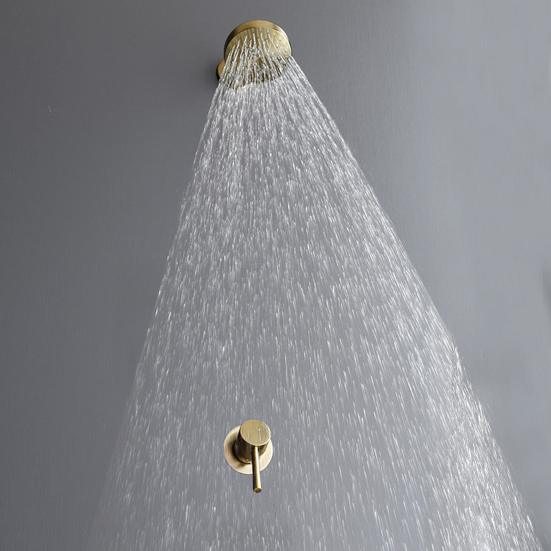 Sikunuo | Stainless Steel Shower Combination Round Fixed Shower Head with Shower Arm