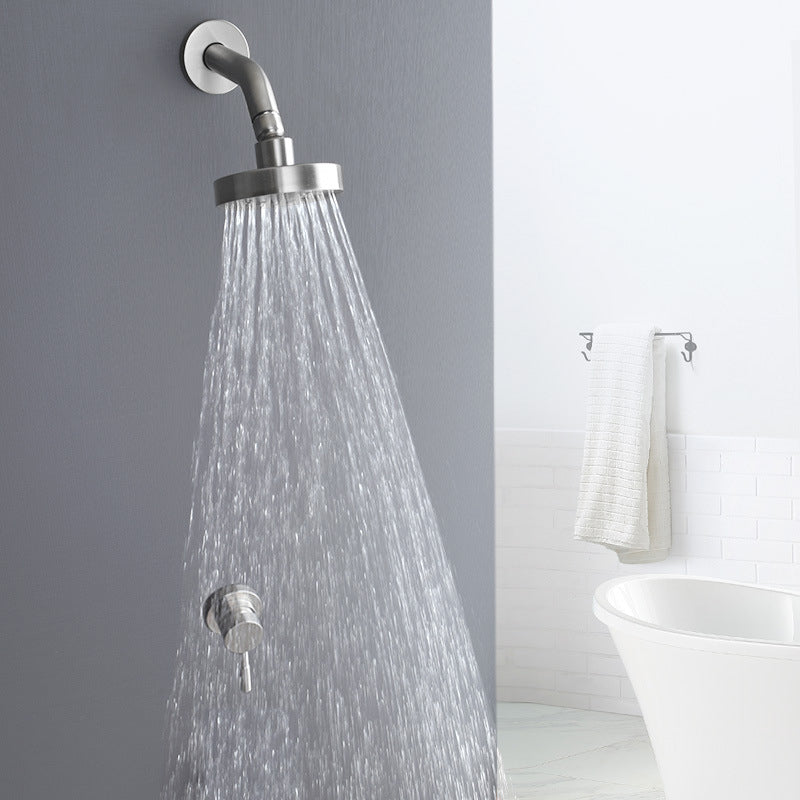 Sikunuo | Stainless Steel Shower Combination Round Fixed Shower Head with Shower Arm
