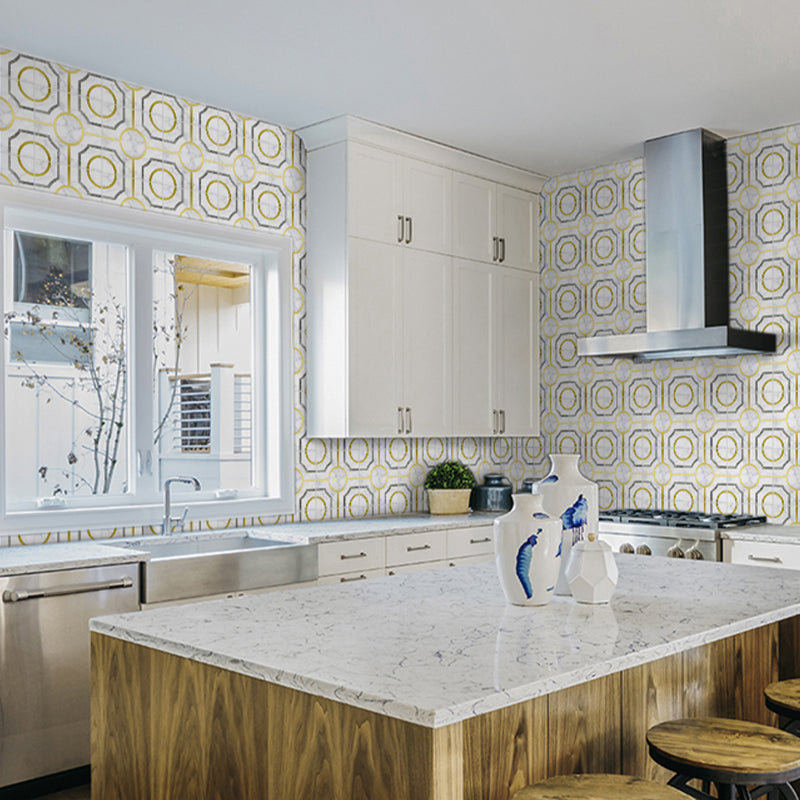 Sikunuo | Plastic Peel and Stick Tiles Contemporary Peel and Stick Tiles
