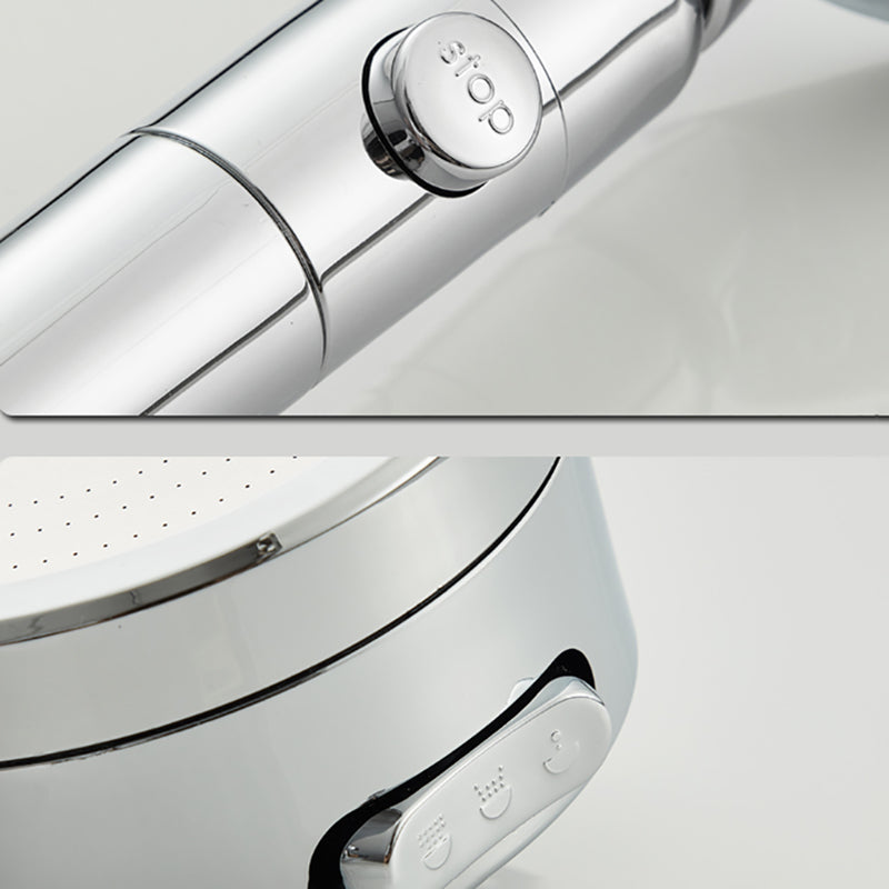 Sikunuo | Contemporary 3 Jet Shower Head Adjustable Spray Pattern Rotatable Handheld Shower