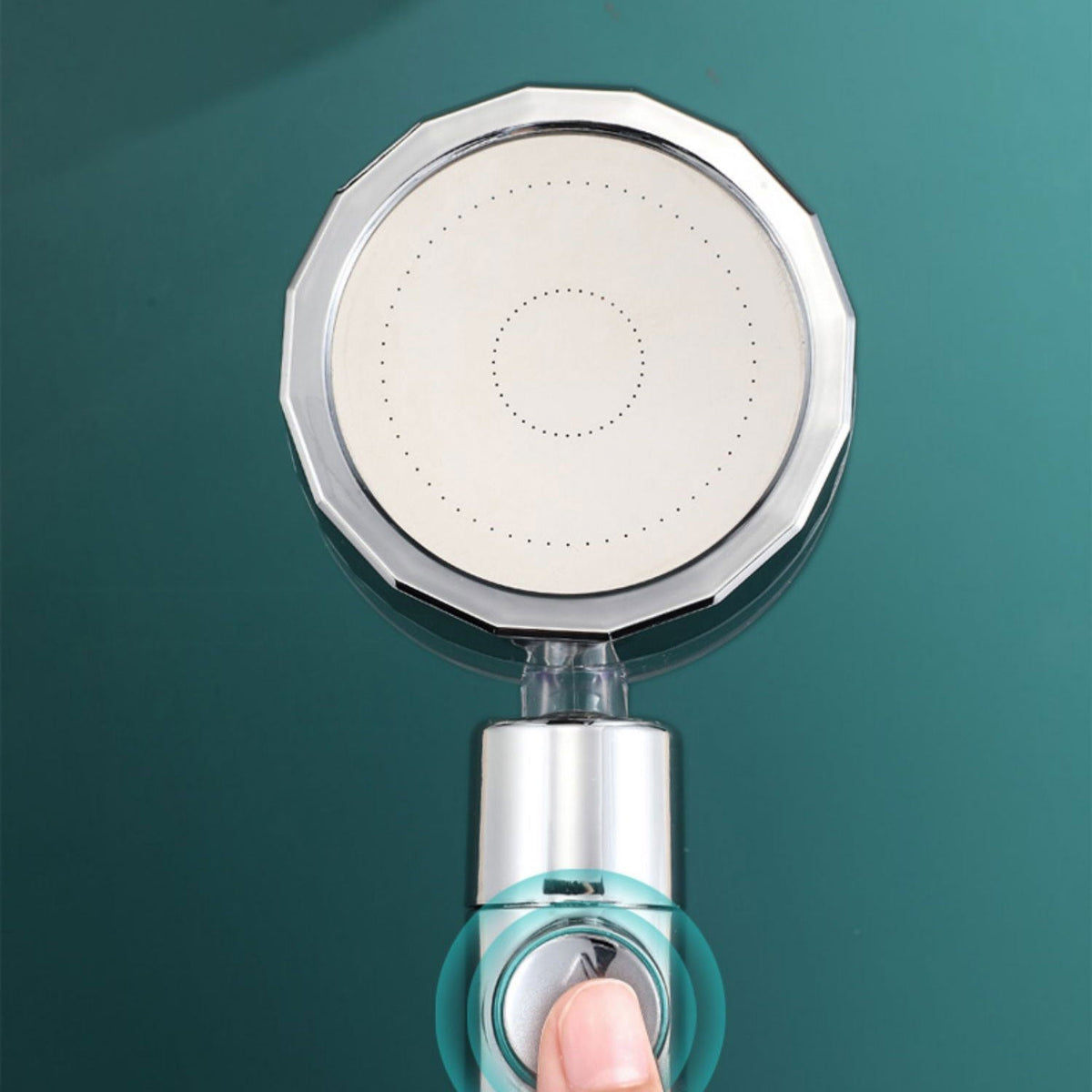 Sikunuo | Contemporary Handheld Supercharged Showerhead Round Spray Head