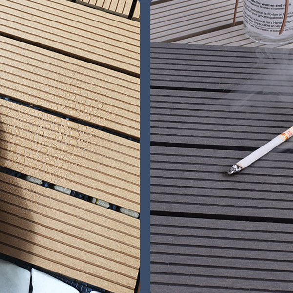 Sikunuo | 11 Pack 12" X 12" Square Deck/Patio Tiles Snap Fit for Outdoor Patio Tiles