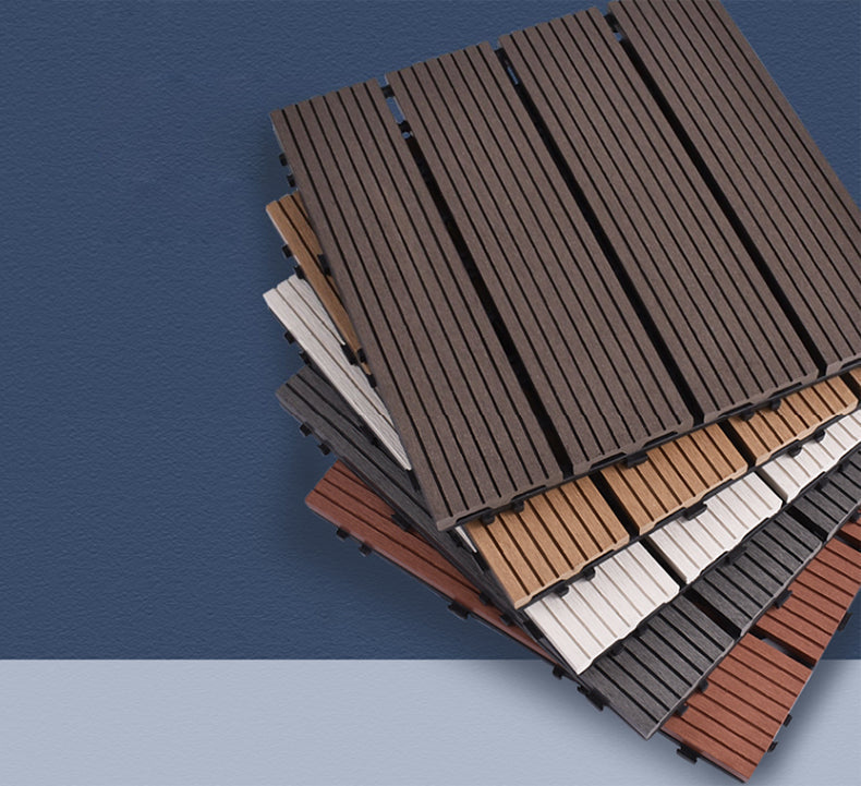Sikunuo | 11 Pack 12" X 12" Square Deck/Patio Tiles Snap Fit for Outdoor Patio Tiles