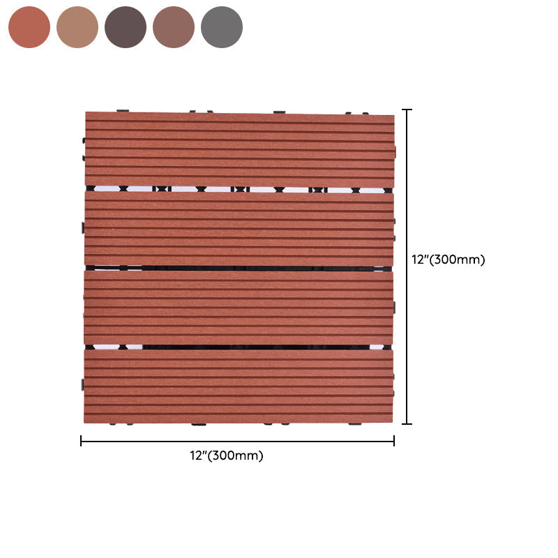 Sikunuo | 11 Pack 12" X 12" Square Deck/Patio Tiles Snap Fit for Outdoor Patio Tiles