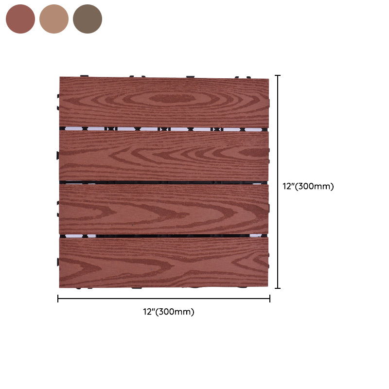 Sikunuo | 11 Pack 12" X 12" Square Deck/Patio Tiles Snap Fit for Outdoor Patio Tiles