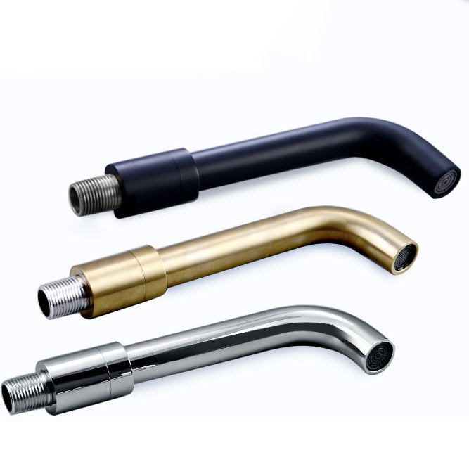 Sikunuo | Wall-mounted Metallic Bathtub Faucet Low Arc Pipe Bathtub Tap