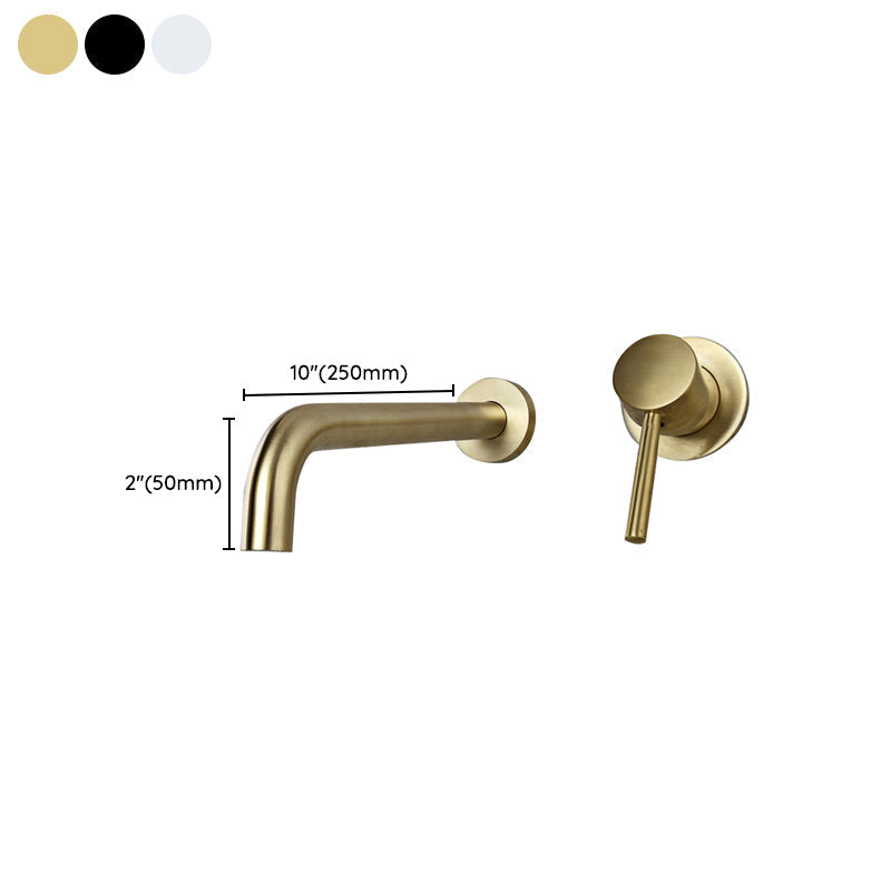 Sikunuo | Wall-mounted Metallic Bathtub Faucet Low Arc Pipe Bathtub Tap