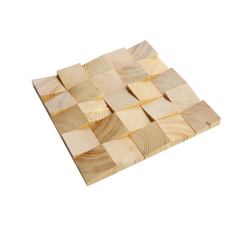 Sikunuo | Wall-Ceiling Light Wood Gluing Mosaic Indoor Modern Wall Ceiling