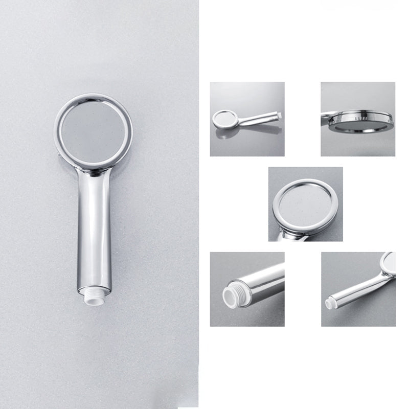 Sikunuo | Contemporary Silver Round Shower Head Water Efficient Standard Spray Head