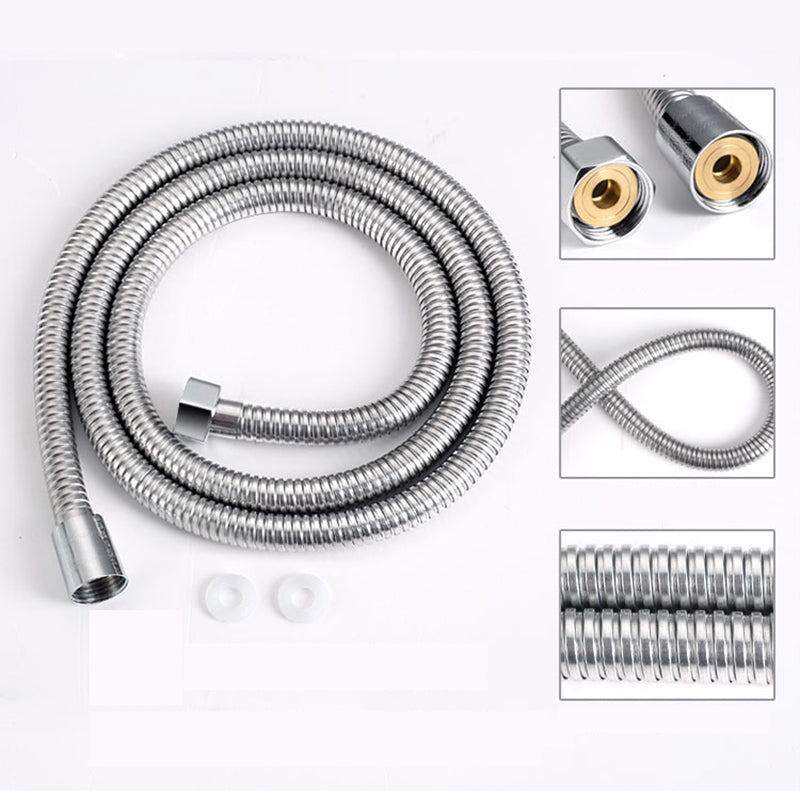 Sikunuo | Contemporary Silver Round Shower Head Water Efficient Standard Spray Head