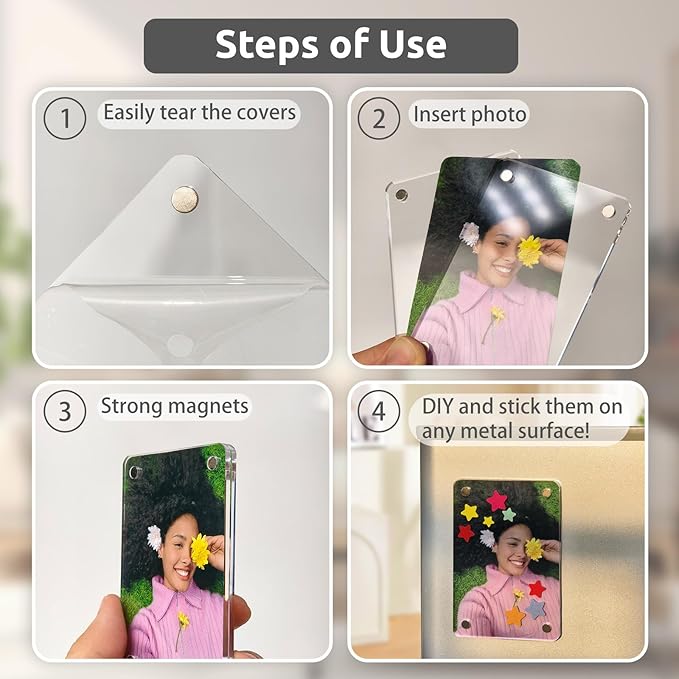 Magnetic Photo Clip 4 Pcs