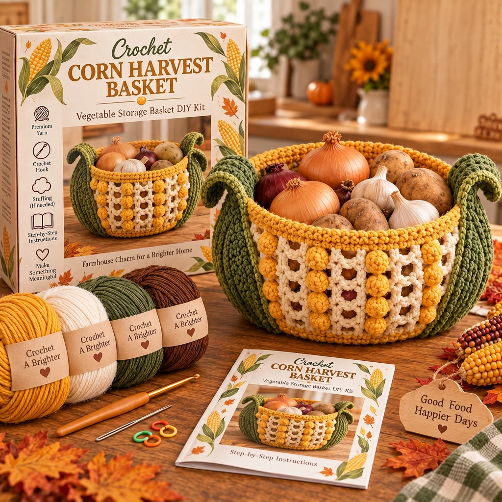 Harvest Basket Crochet DIY Kit