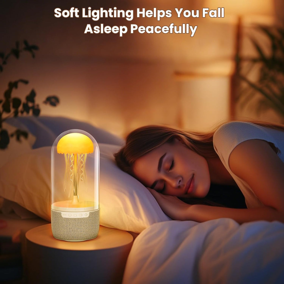Jellyfish Lamp with Bluetooth Speaker