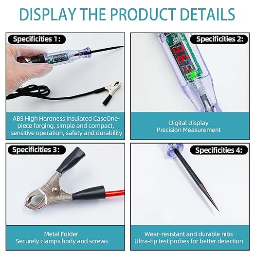 3–120V Digital Automotive Circuit Tester Pen