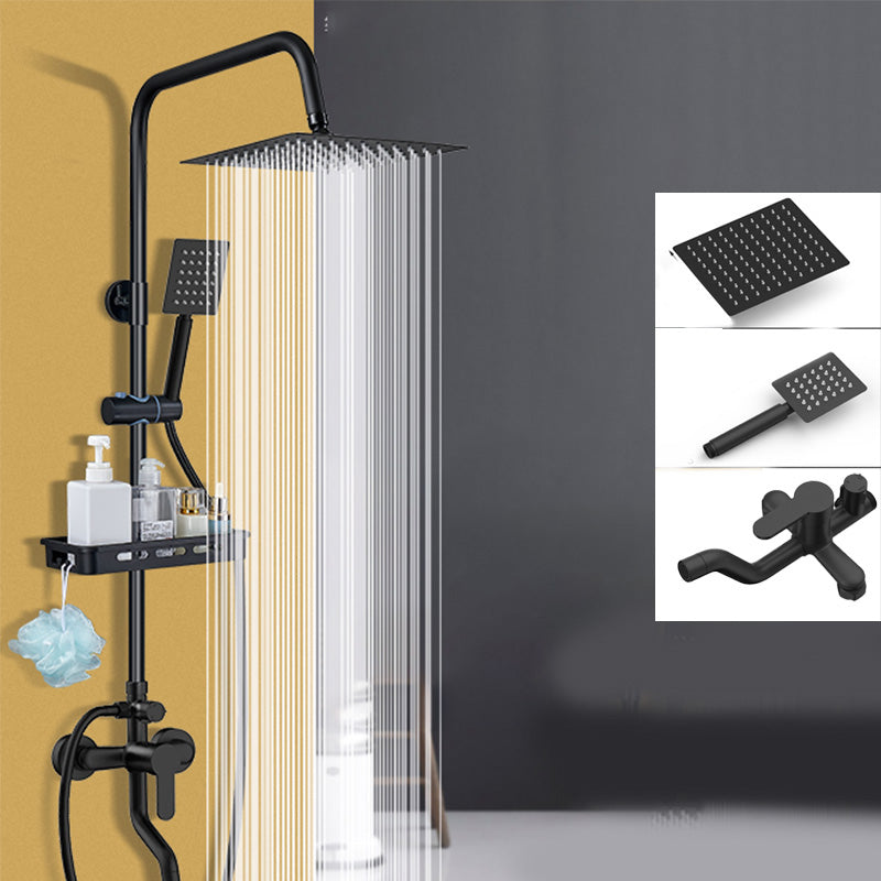 Sikunuo | Shower System Wall Mount Adjustable Spray Pattern Shower Arm Shower Set with Shower Hose