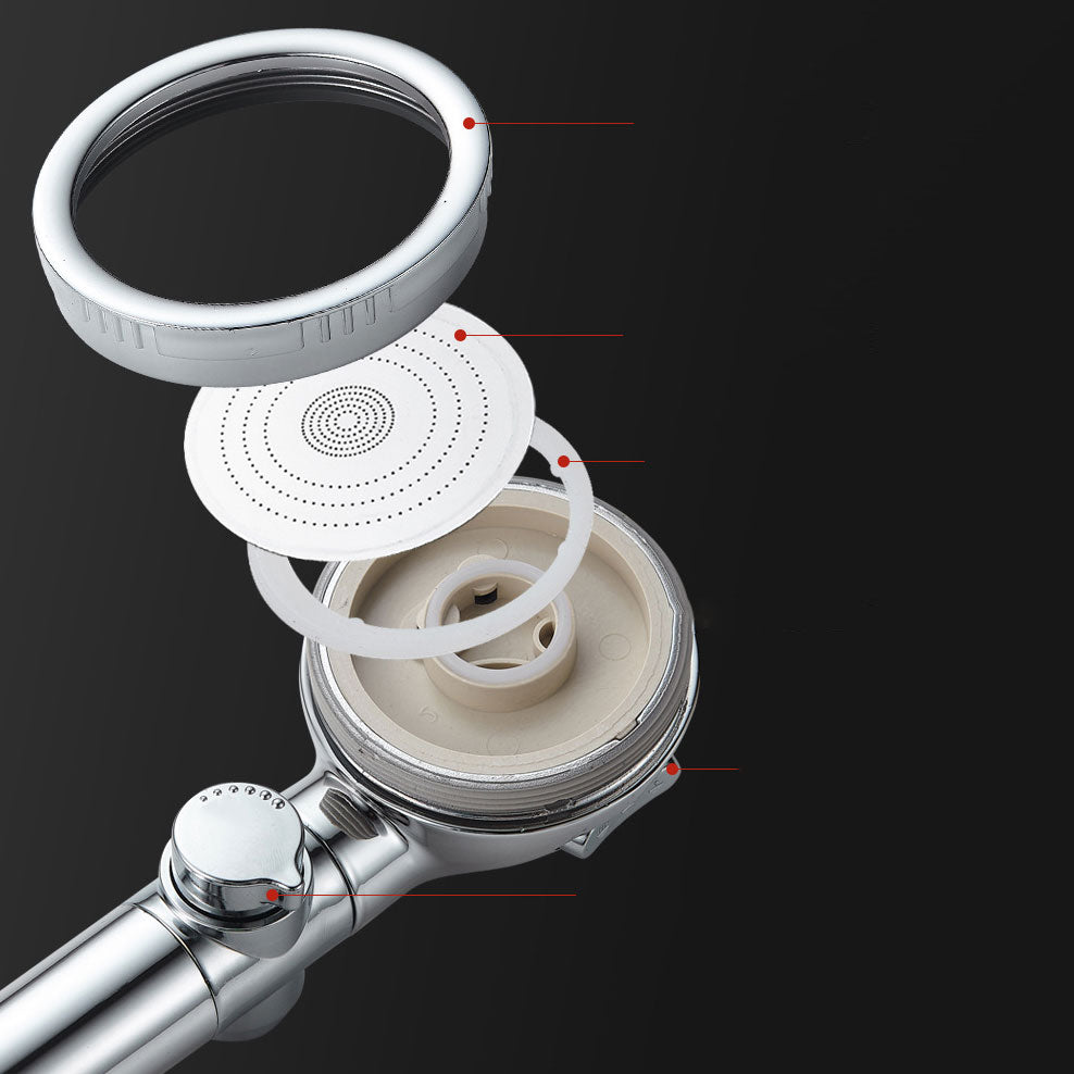 Sikunuo | Super high pressure shower head 3 spray adjustable water flow round shower head