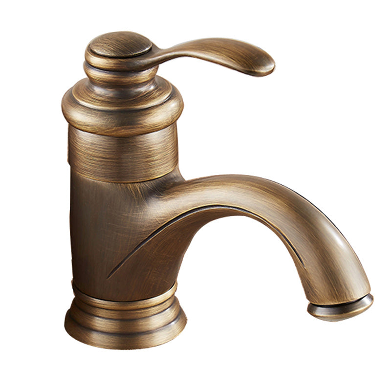Sikunuo | Glam Style Bathroom Sink Faucet Single Handle Low Arc Sink Faucet