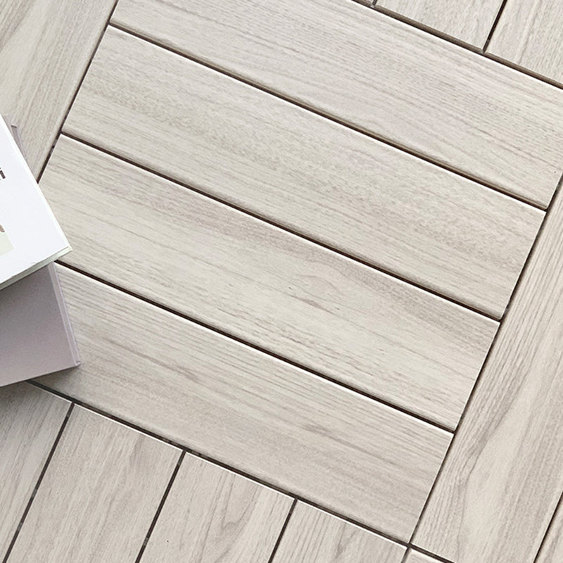 Sikunuo | Ground Patio Square Stripe Composite Waterproof Deck Board