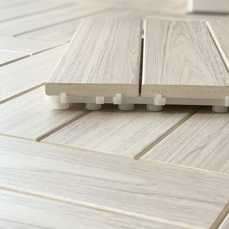 Sikunuo | Ground Patio Square Stripe Composite Waterproof Deck Board
