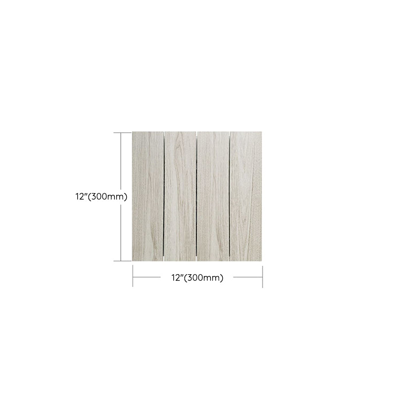 Sikunuo | Ground Patio Square Stripe Composite Waterproof Deck Board