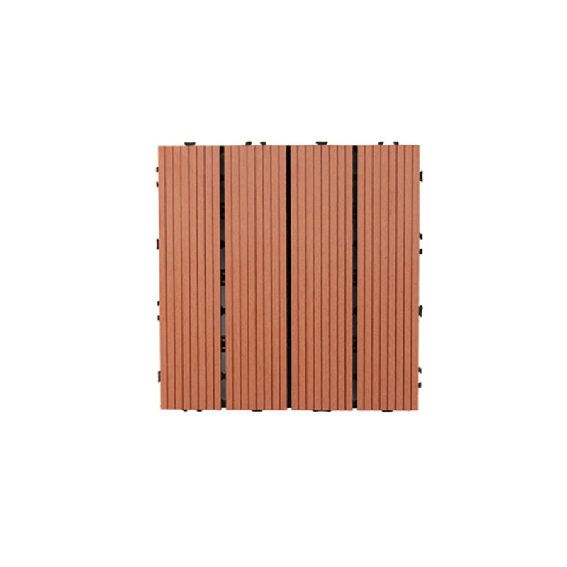 Sikunuo | Square PVC Deck/Patio Floor Tiles Interlocking Installation Outdoor Patio Tiles