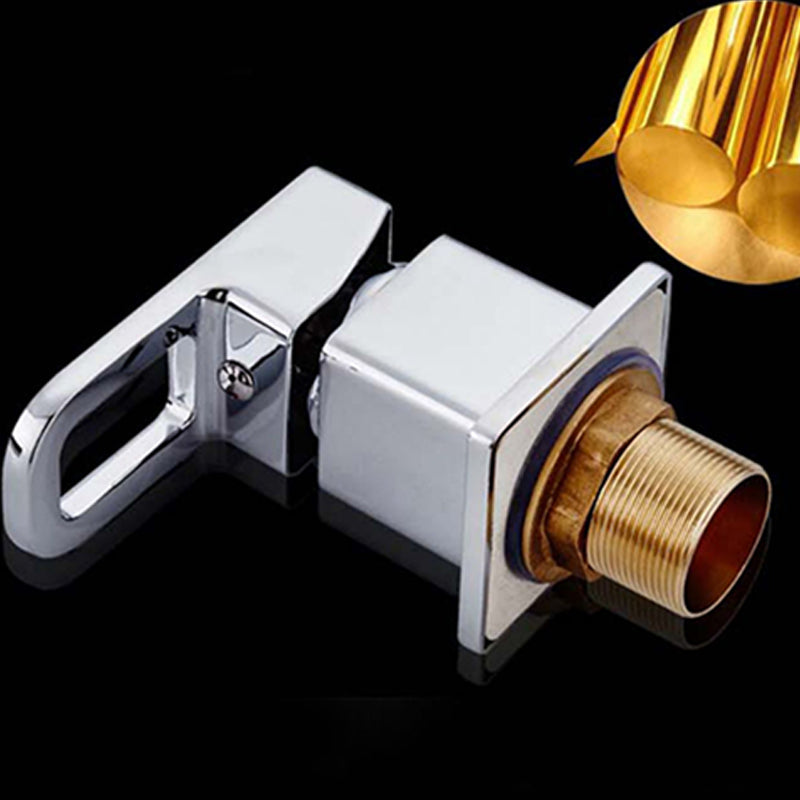 Sikunuo | Chrome Bath Faucet Trim with Lever Handle Deck Mounted Bathtub Faucet