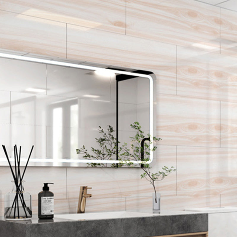 Sikunuo | PVC Wall Paneling Rectangle Waterproof Wood Look Wall Covering for the Living Room