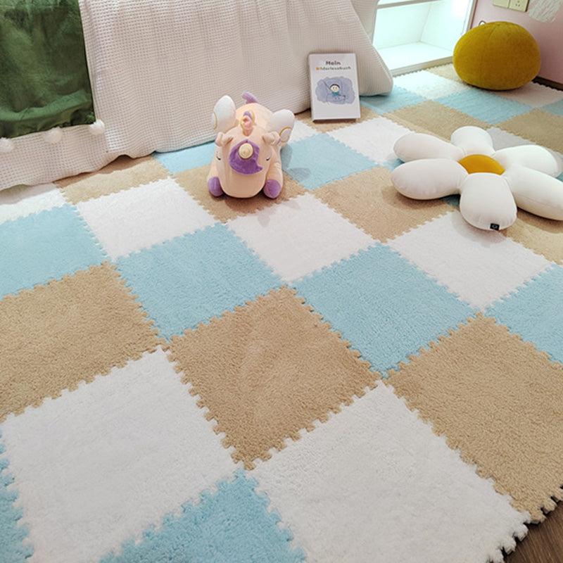 Sikunuo | Modern tiles and carpet plush cut composite non-slip carpet tiles