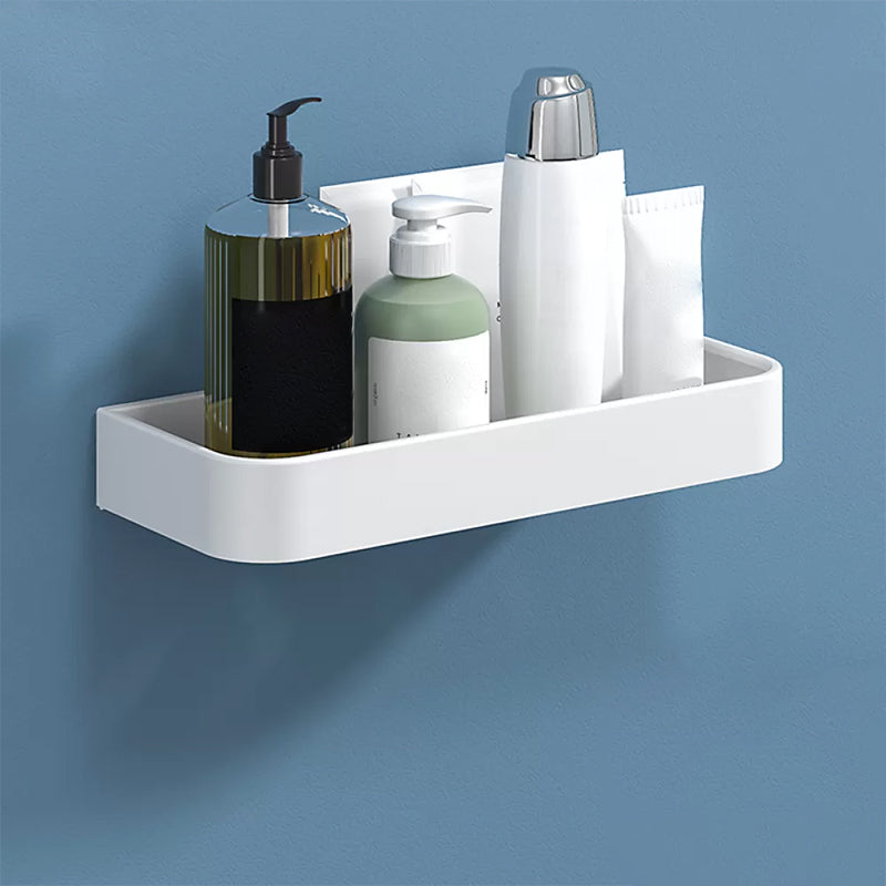 Sikunuo | White 2-piece Bathroom Hardware Modern Bathroom Accessories Set, Bathroom Shelf