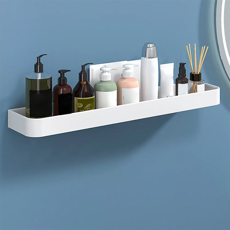 Sikunuo | White 2-piece Bathroom Hardware Modern Bathroom Accessories Set, Bathroom Shelf