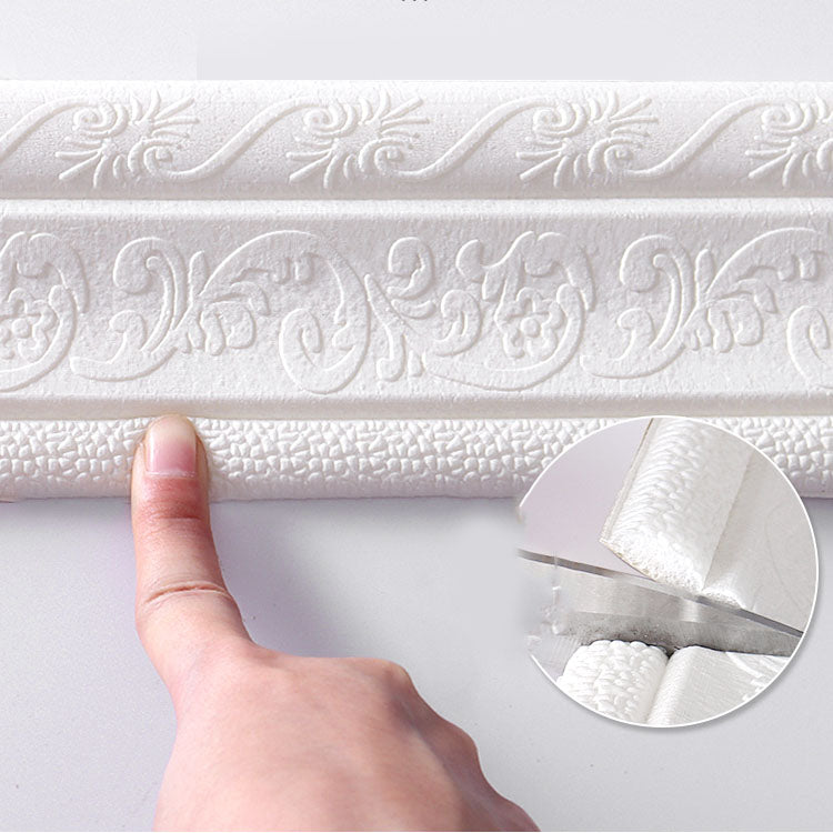 Sikunuo | Mosaic Tiles Peel & Stick Tile PVC Kitchen Waterproof Skirting Board Peel and Stick Wall Tile