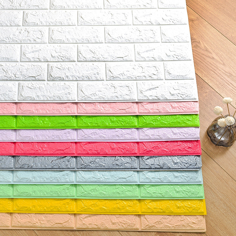 Sikunuo | Peel and Stick Tile Plastic Rectangular Subway Tile Kitchen and Bathroom