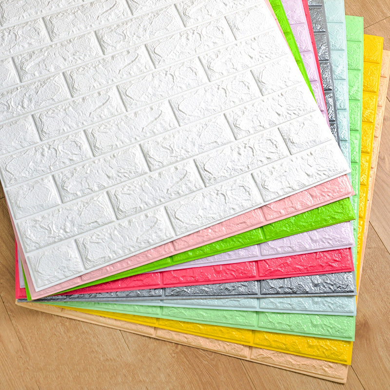 Sikunuo | Peel and Stick Tile Plastic Rectangular Subway Tile Kitchen and Bathroom