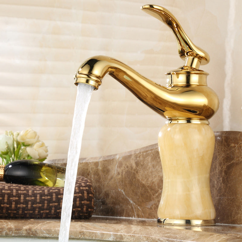 Sikunuo | Luxury Vessel Faucet Lever Handle Low Arc Vessel Sink Bathroom Faucet
