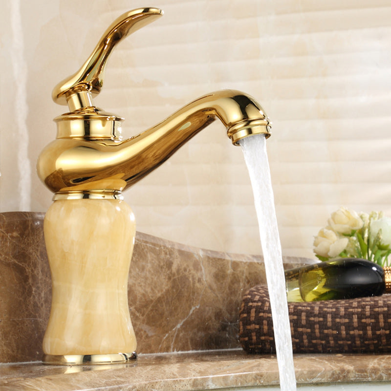Sikunuo | Luxury Vessel Faucet Lever Handle Low Arc Vessel Sink Bathroom Faucet