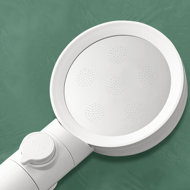 Sikunuo | Handheld Shower Adjustable Spray Pattern White Round Showerhead