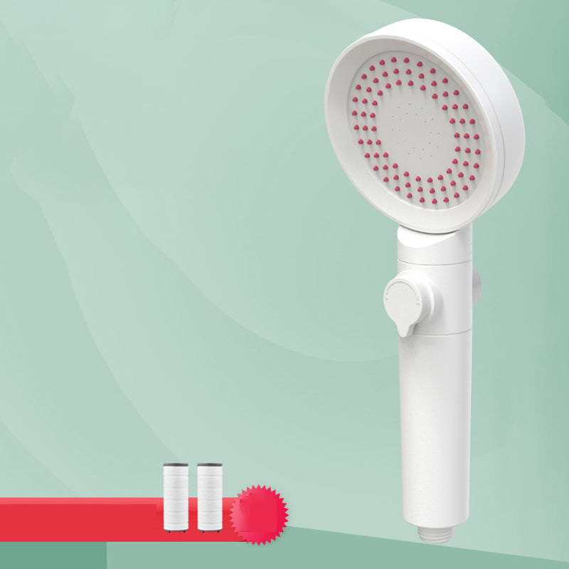Sikunuo | Handheld Shower Adjustable Spray Pattern White Round Showerhead