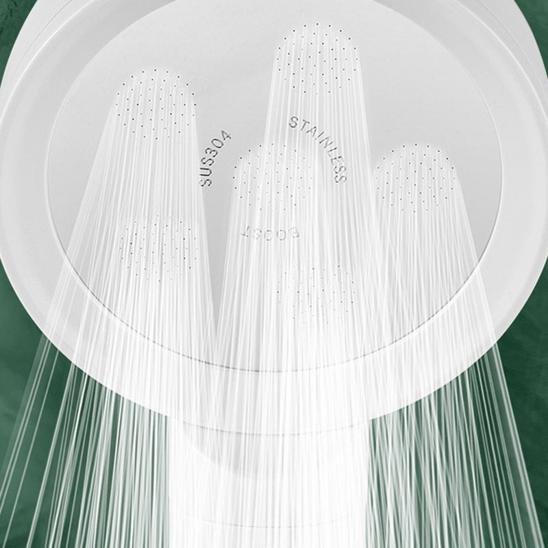 Sikunuo | Handheld Shower Adjustable Spray Pattern White Round Showerhead