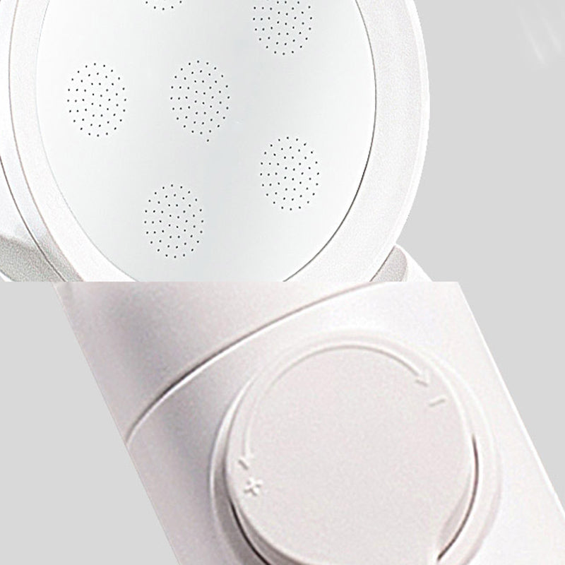 Sikunuo | Handheld Shower Adjustable Spray Pattern White Round Showerhead