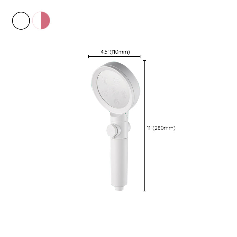 Sikunuo | Handheld Shower Adjustable Spray Pattern White Round Showerhead