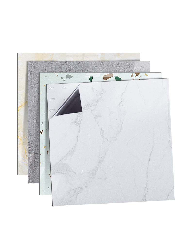 Sikunuo | Modern Home Flooring Peel and Stick Marble Print Vinyl Floor
